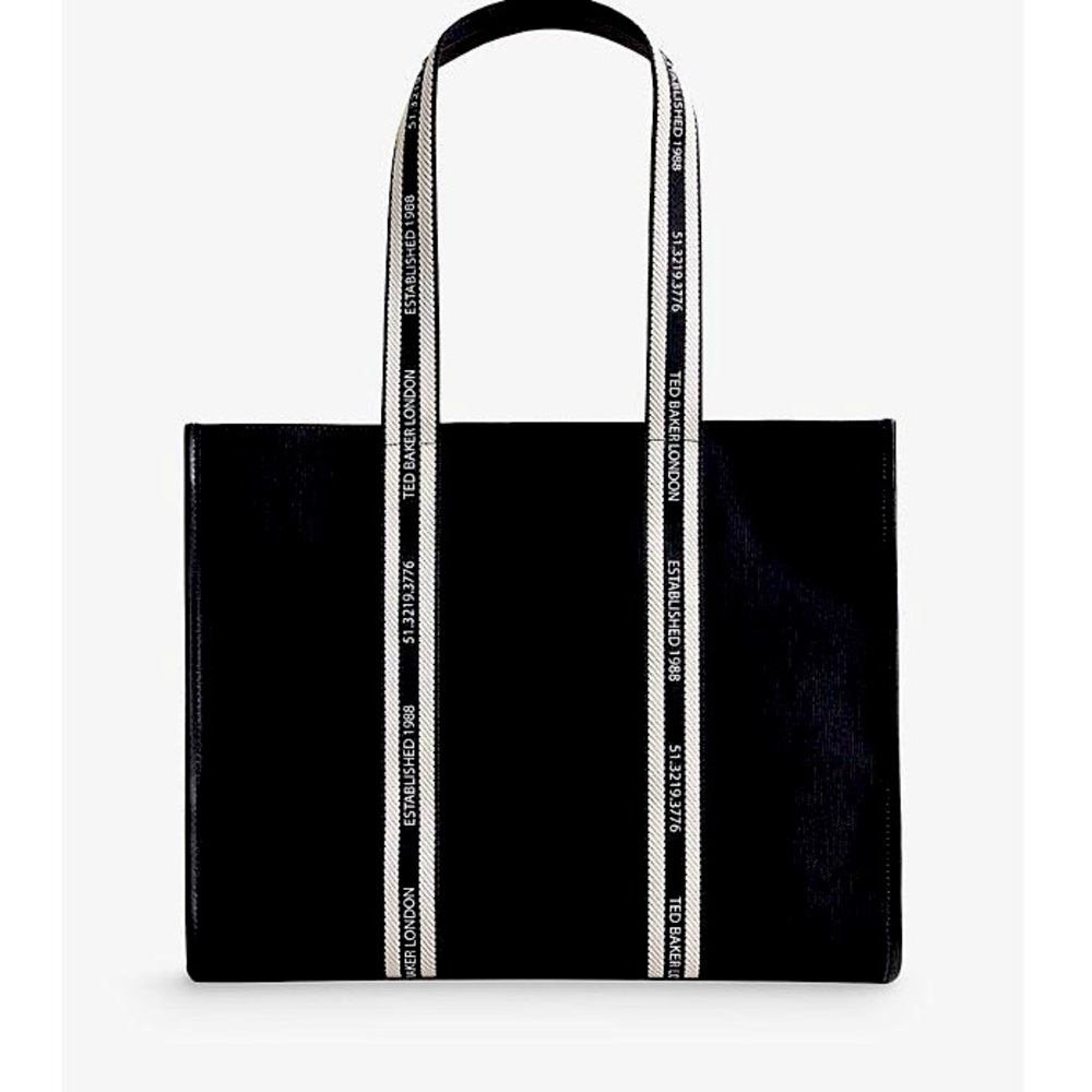 Ted Baker Cotton-canvas LRG Tote Bag black